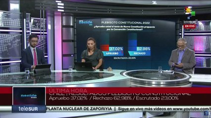 Casi la mitad de los votos contados en el plebiscito constitucional de Chile