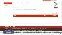 Actualización de los resultados ofrecidos por Servel