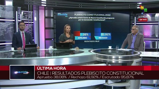 Casi la totalidad de los votos fueron contados en el plebiscito constitucional de Chile