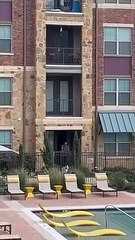 Child Chucks Things Off Balcony