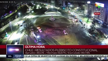 Carabineros reprimen a simpatizantes del Apruebo luego de su derrota en el plebiscito