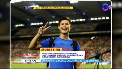 World number 3 sa pole vault na si EJ Obiena, tinalo ang world number 1 na si Armand Duplantis sa Brussels leg ng Diamond League | BT