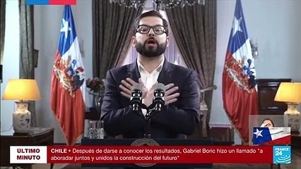 Presidente Gabriel Boric reconoce resultados del plebiscito y llama a "escuchar al pueblo"