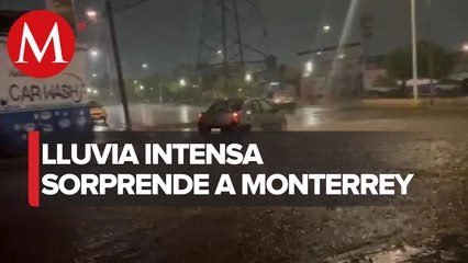 Se reportan afectaciones por fuertes lluvias en Nuevo León