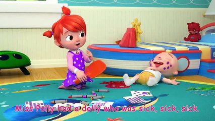 Miss Polly Had A Dolly Song _ CoComelon Nursery Rhymes & Kids Songs
