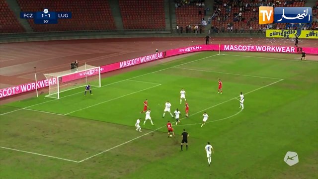 عمورة يسجل هدف قاتل ويمنح فريقه لوغانو الفوز في الدوري السويسري