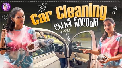 Easy Car Interior Cleaning at Home || Car Vlogs Telugu || Mrudulatho Muchatlu