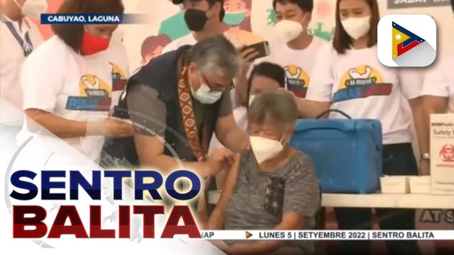 PinasLakas campaign, inilunsad sa Cabuyao, Laguna; mga nagpa-booster vs COVID-19, may libreng limang kilo ng bigas