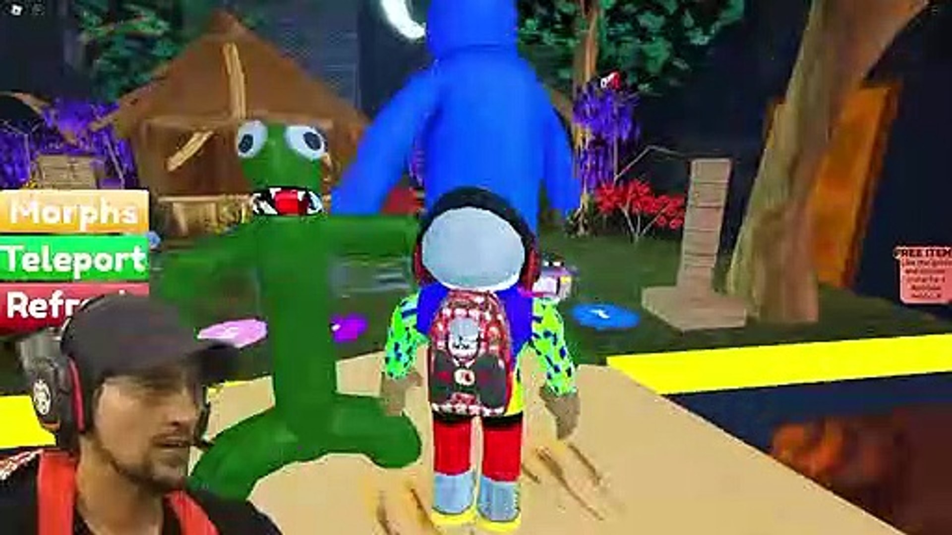 Getting OOFD by PURPLE in CHAPTER 2 of RAINBOW FRIENDS on ROBLOX