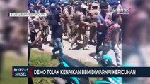 Kericuhan Mewarnai Aksi Unjuk Rasa Penolakan BBM di Baubau