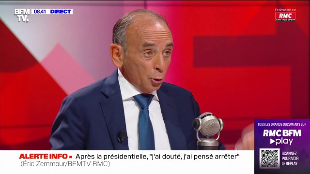 Éric Zemmour: Après la présidentielle, j'ai douté, je pensais m'arrêter
