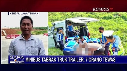 Descargar video: Kecelakaan Maut Minibus Tabrak Truk Trailer di Tol Batang-Semarang, 7 Orang Tewas!