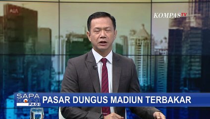 Puluhan Kios di Pasar Dungus Madiun Hangus Terbakar, Penyebab Kebakaran Belum Diketahui
