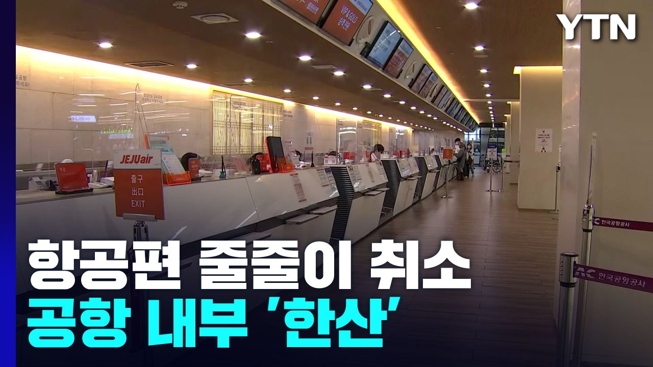 하늘길 대부분 막혀..."전국 14개 공항 중 9곳 운항 종료" / YTN