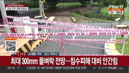 점차 굵어지는 빗줄기…힌남노에 울산 초긴장