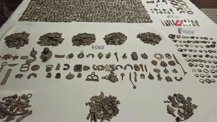 Roma dönemine ait 3 bin 331 parça tarihi eser ele geçirildi