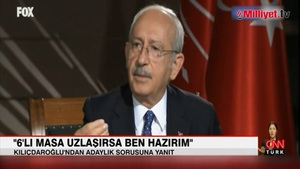 Kılıçdaroğlu'ndan cumhurbaşkanı adaylığı sorusuna yanıt