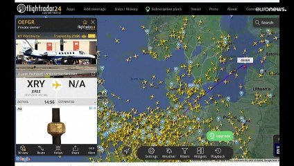 El vuelo errático del jet privado que salió de Jerez rumbo a Colonia y se estrelló en el Báltico