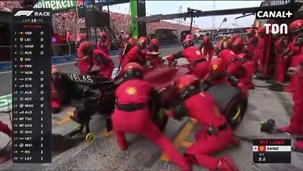 GP des Pays-Bas : la vidéo de l'arrêt au stand catastrophique de Carlos Sainz