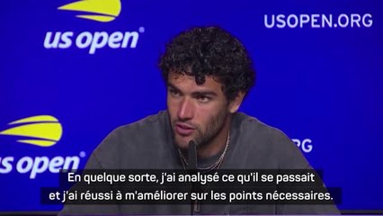 US Open - Berrettini : "C'est une victoire qui va me servir"