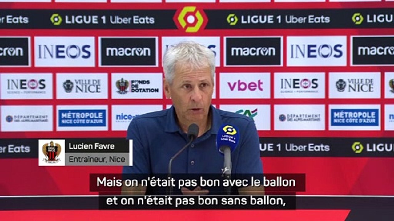 Favre : "Pas bon avec le ballon et pas bon sans le ballon"