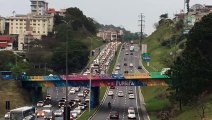 Protesto provoca filas na BR-101 e Via Expressa na Grande Florianópolis