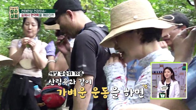 잠자는 면역력을 깨워라! 면역 세포를 높여주는 산림욕 TV CHOSUN 20220905 방송