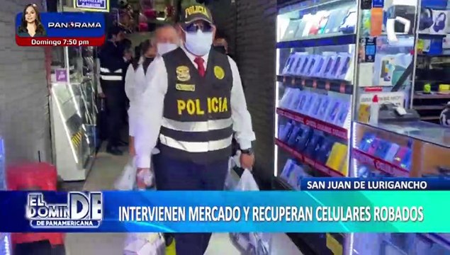 SJL: Intervienen mercado y recuperan más de mil celulares robados