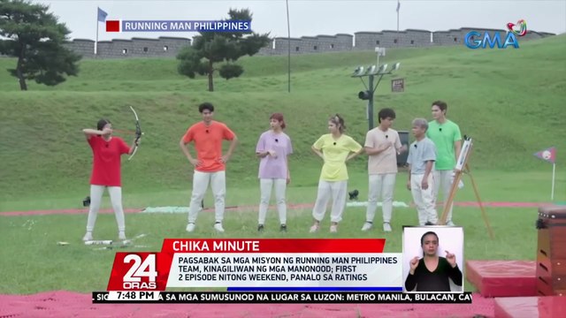 Pagsabak sa mga misyon ng Running Man Philippines team, kinagiliwan ng mga manonood; first 2 episode nitong weekend, panalo sa ratings | 24 Oras