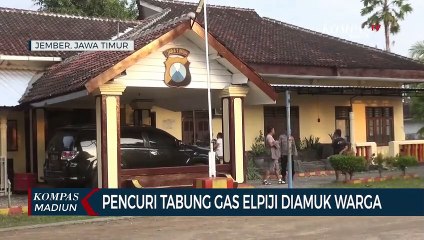 Pencuri Tabung Gas Elpiji Diamuk Warga