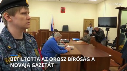 Betiltotta az orosz bíróság a Novaja Gazeta című független lap nyomtatott kiadáát