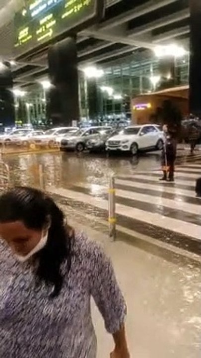 Bangalore Airport After Heavy rain 4 Sep