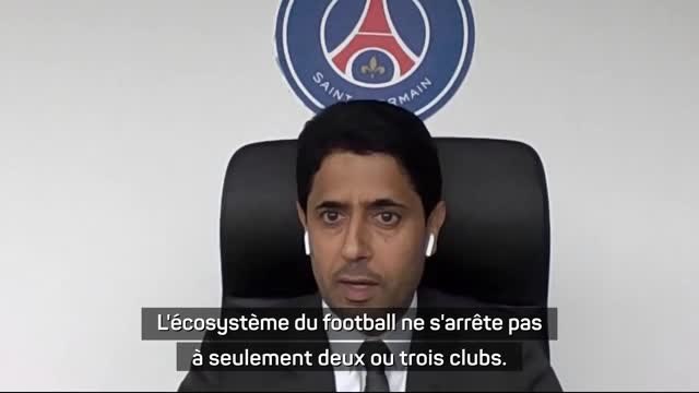 PSG - Al-Khelaïfi contre la Super Ligue : Il faut respecter l'écosystème du football