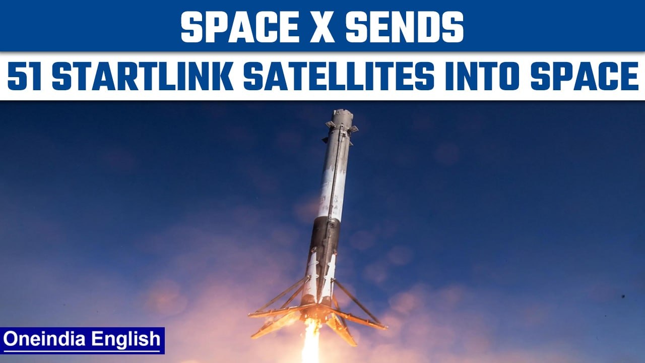Space X sends 51 Starlink satellites & Boeing satellite into orbit | Oneindia News *News