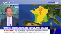 Orages: 14 départements en vigilance orange
