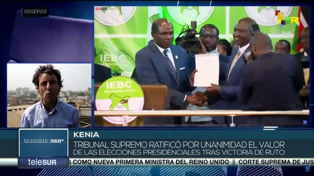 Kenia: TSE ratifica victoria de William Ruto en oposición a las presidenciales