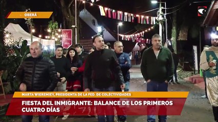 Fiesta del Inmigrante: balance de los primeros cuatro días