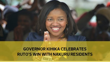 Governor Kihika celebrates Ruto's win with Nakuru residents