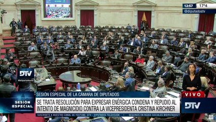 Diputados aprobó un texto de rechazo al atentado contra CFK