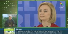 Rusia advierte que Reino Unido cambia de Premier, pero no de políticas