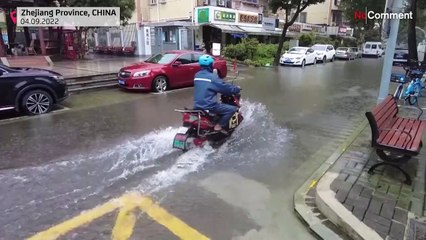 El tifón Hinnamnor golpea el este de Asia