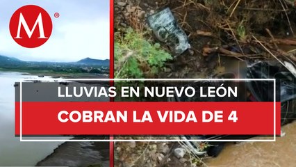 Fallecen 4 personas arrastradas por corriente en Nuevo León