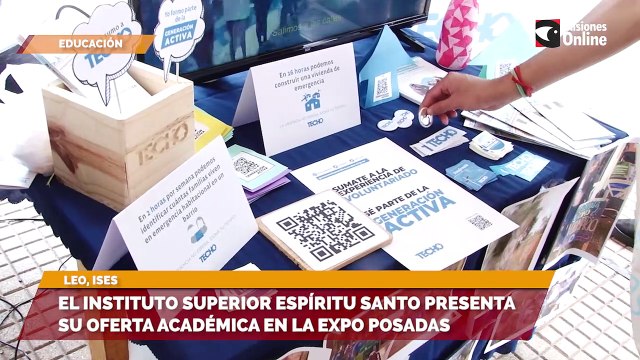 El instituto superior espíritu santo presenta su oferta académica en la expo posadas