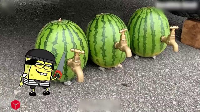 Stop ! Please No Crushing Spongebob vs Orbeez Balloon Crushing Crunchy & Soft Things by Car