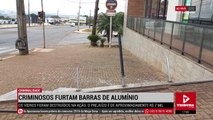 Vidros são quebrados e barras de alumínio furtadas em Apucarana