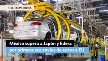 México supera a Japón y lidera por primera vez envíos de autos a EU