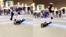'Marvelous skater shows off his unreal talent at ice-skating exhibition in Moscow'