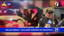 Independencia: detienen a siete personas e incautan armas y motos durante operativo en discoteca