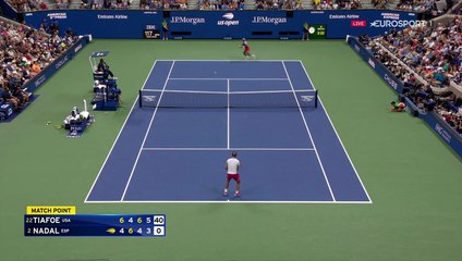 Sensationnel Tiafoe : l'Américain enchaîne 5 jeux de suite pour éliminer Nadal