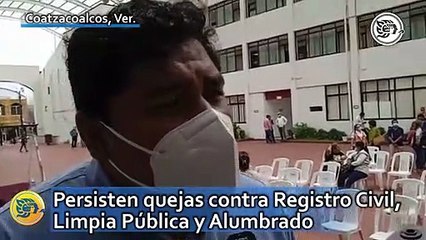 Persisten quejas contra Registro Civil, Limpia Pública y Alumbrado